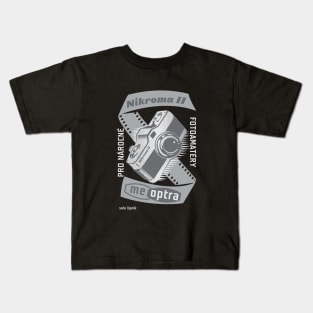 Vintage Czech Camera Label Kids T-Shirt